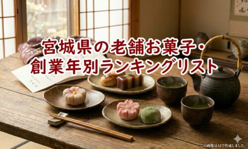 宮城県の老舗お菓子・創業年別ランキングリスト｜失敗しない手土産選び