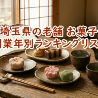 埼玉県の老舗お菓子・創業年別ランキングリスト｜失敗しない手土産選び