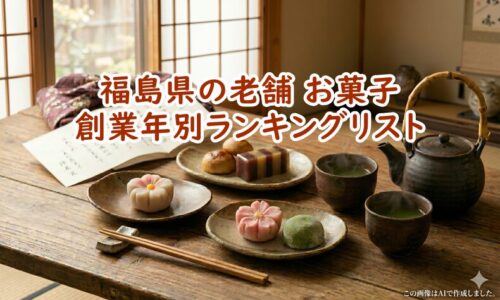 福島県の老舗お菓子・創業年別ランキングリスト｜失敗しない手土産選び