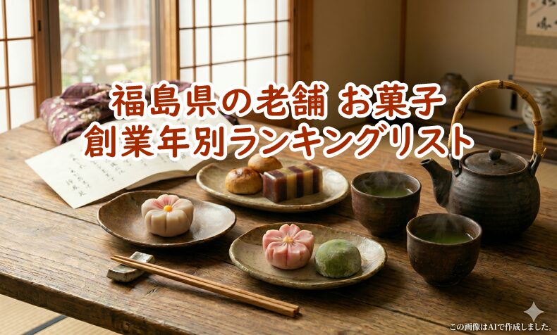 福島県の老舗お菓子・創業年別ランキングリスト｜失敗しない手土産選び