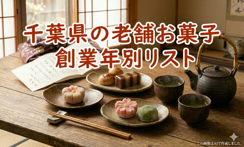 千葉県の老舗お菓子・創業年別リスト｜失敗しない手土産選び