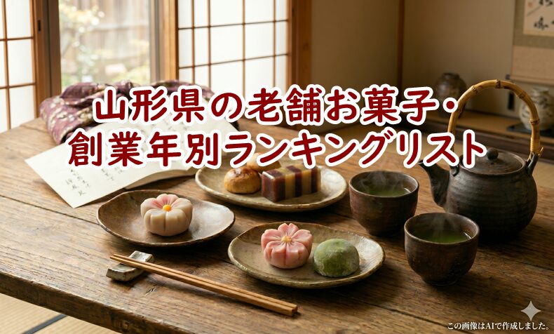 山形県の老舗お菓子・創業年別ランキングリスト｜失敗しない手土産選び