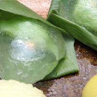 お菓子処　はとやのずんだくず餅、三色だんご、ずんだ餡