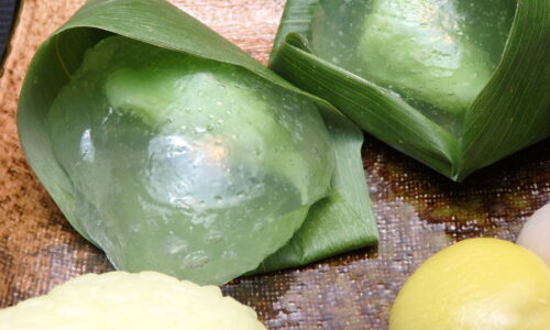 お菓子処　はとやのずんだくず餅、三色だんご、ずんだ餡