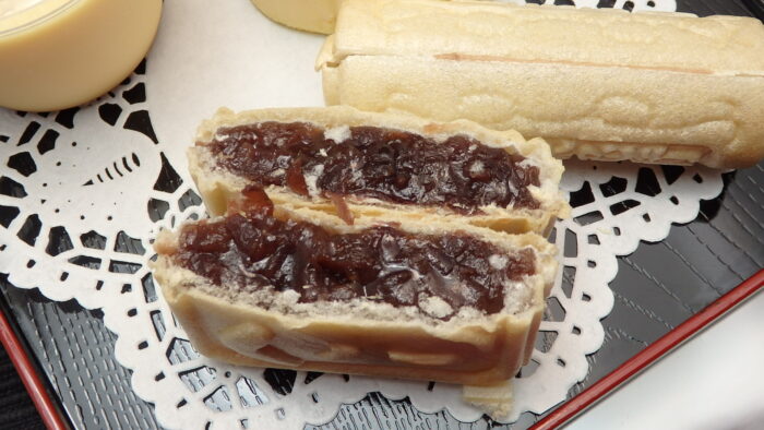 菓子長のくノ一最中、甲賀流忍者最中とチーズケーキ、なめらかプリン