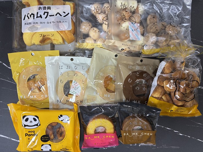 【フルール直売所・実食編】激安200円のお徳用バウムから限定の鈴焼きまで!老舗&最旬スイーツを贅沢レビュー