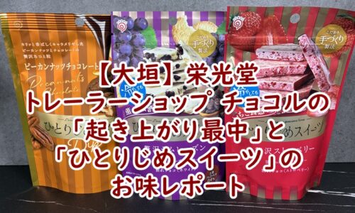 【大垣】栄光堂 トレーラーショップ「チョコル」で購入した「起き上がり最中」と「ひとりじめスイーツ」のお味レポート