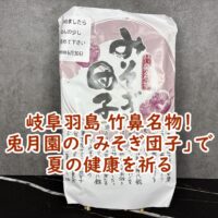 岐阜羽島 竹鼻名物！兎月園（とげつえん）の「みそぎ団子」で夏の健康を祈る