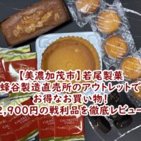【美濃加茂市】若尾製菓 蜂谷製造直売所のアウトレットでお得なお買い物!2,900円の戦利品を徹底レビュー