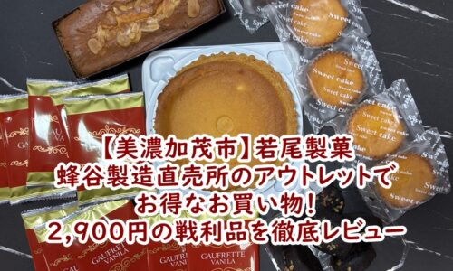 【美濃加茂市】若尾製菓 蜂谷製造直売所のアウトレットでお得なお買い物！2,900円の戦利品を徹底レビュー