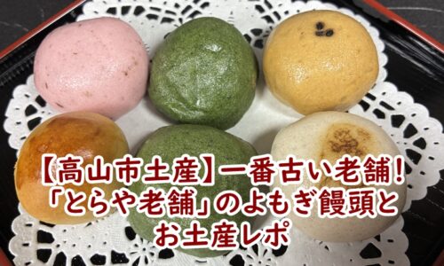 【高山市土産】一番古い老舗！「とらや老舗」のよもぎ饅頭とお土産レポ